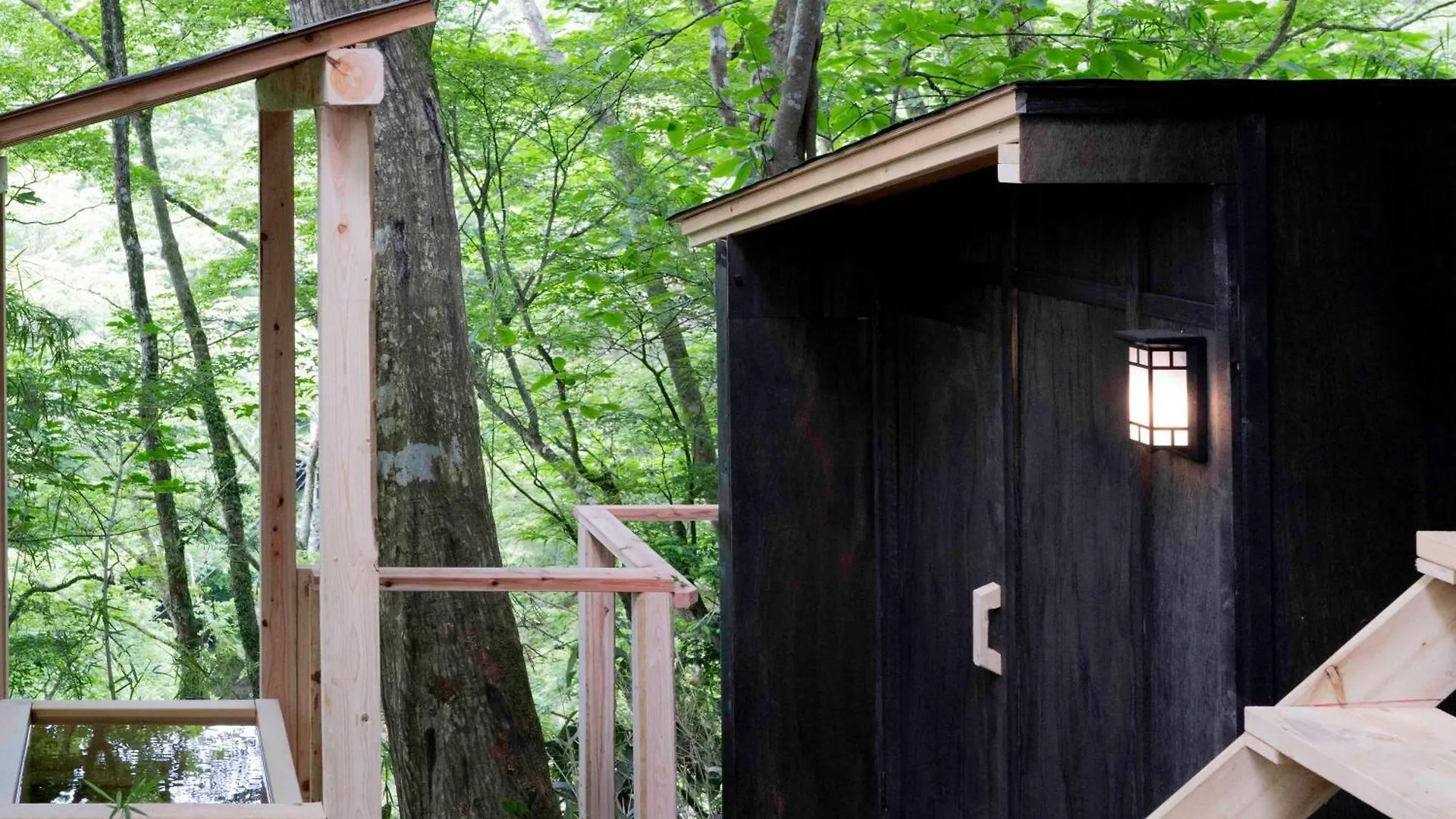 高台の森に佇むモダニズム建築 露天風呂 サウナ 檜風呂 Enn Hakone Villa 0*,  Japan