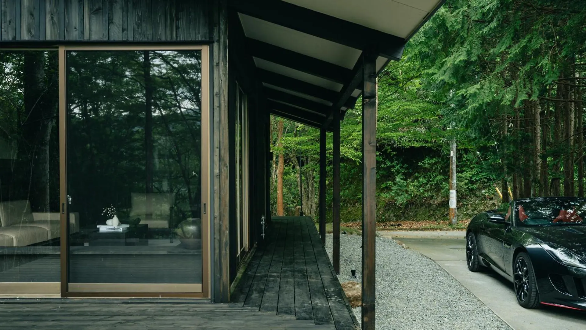 高台の森に佇むモダニズム建築 露天風呂 サウナ 檜風呂 Enn Hakone Villa 0*,